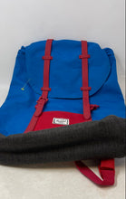 Load image into Gallery viewer, Herschel Supply Co. Mens Blue Red Adjustable Shoulder Strap Flap Backpack
