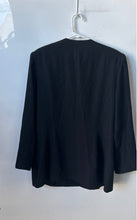 Load image into Gallery viewer, Moshita Couture Womens Black Long Sleeve One-Button Blazer Size 18
