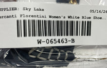 Load image into Gallery viewer, Mercanti Fiorentini Womens White Blue Leather Slip-On Loafer Shoes Size 7.5B
