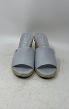 Load image into Gallery viewer, Calvin Klein Womens Bandera Light Blue Slip-On Platform Sandals Size 8.5
