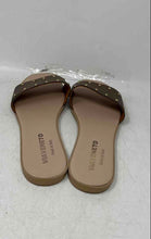 Load image into Gallery viewer, Via Veneto Womens Brown Leather Open Toe Slip-On Slide Sandals Size EU 40
