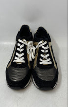 Load image into Gallery viewer, Michael Kors Womens Black Gold Leather Lace-Up Sneaker Shoes Size 9M
