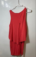 Load image into Gallery viewer, Juicy Couture Womens Coral Sleeveless Beaded Overlay Sheath Dress Size L
