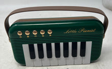 Load image into Gallery viewer, Shantou Yiyang Toys Little Pianist Green Portable Retro Piano Keyboard Untested
