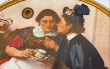 Load image into Gallery viewer, Edwin M Knowles Norman Rockwell Gossip Victorian Ladies Collector Plate
