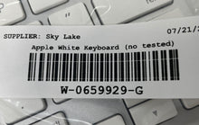 Load image into Gallery viewer, Apple A1314 White Silver Wireless Bluetooth Portable Keyboard Not Tested

