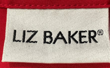 Load image into Gallery viewer, Liz Baker Womens Red Embroidered Long Sleeve Blouse Top Size 18
