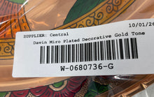 Load image into Gallery viewer, David Miro Gold-Tone Copper &amp; Brass Lacquer Silver Plated Decorative Plate
