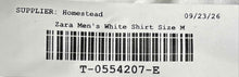 Load image into Gallery viewer, Zara Mens White Long Sleeve Regular Fit Henley Neck T-Shirt Size Medium
