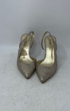Load image into Gallery viewer, Michael Kors Womens Gold Color Pointed Toe Dress Slingback Heels Size 8 M
