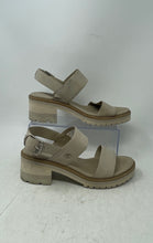 Load image into Gallery viewer, Timberland Womens Violet Marsh Beige 2-Band Platform Slingback Sandals Size 8
