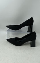 Load image into Gallery viewer, Zara Womens Black Pointed Toe Slip-On Block Heel Pump Heels Size EU 37
