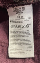 Load image into Gallery viewer, Gap Womens Burgundy Regular Fit Five-Pocket Zip Bootcut Jeans Size 27R
