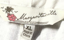 Load image into Gallery viewer, Margaritaville Womens White Linen Pockets Wide-Leg Trousers Pants Sz XL With Tag
