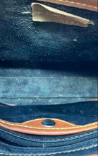Load image into Gallery viewer, Dooney &amp; Bourke Womens Black And Brown All-Weather Leather Zip Top Crossbody Bag
