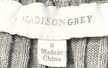 Load image into Gallery viewer, Madison Grey Womens Gray Ribbed Sleeveless Mock Neck Tank Top Size S With Tag
