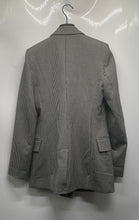 Load image into Gallery viewer, Zara Womens Black White Houndstooth Double-Breasted Two-Button Blazer Size Small
