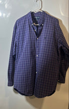 Load image into Gallery viewer, Ralph Lauren Mens Blake Purple Plaid Print Long Sleeve Button-Up Shirt Size L
