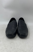 Load image into Gallery viewer, Lacoste Mens Argon Lexi 2 Black Leather Moc Toe Slip-On Loafer Shoes Size 9.5
