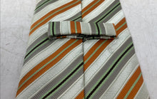 Load image into Gallery viewer, Ermenegildo Zegna Mens Multicolor Striped Adjustable Pointed Tie One Size
