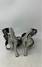 Load image into Gallery viewer, Karl Lagerfeld Paris Womens Careliz Silver Black Open Toe Strappy Sandals Sz 9M

