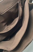 Load image into Gallery viewer, Relic Womens Brown Paisley Leather Embossed Flap Messenger Crossbody Bag
