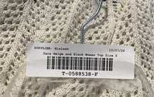 Load image into Gallery viewer, Zara Womens Beige Black Sleeveless V-Neck Short Pullover Camisole Top Size S
