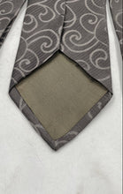 Load image into Gallery viewer, Giorgio Armani Mens Gray Brown Printed Adjustable Formal Designer Tie

