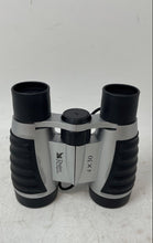 Load image into Gallery viewer, Reader's Digest Black Silver 4x30 Logo Print Rubber Grip Binoculars With Case
