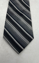 Load image into Gallery viewer, Pierre Cardin Mens Gray Striped Silk Adjustable Formal Pointed Tie One Size
