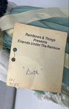 Load image into Gallery viewer, VTG Bobbie And Bill Schlegel Of Rainbows &amp; Things Green White Dress Doll w/Tag
