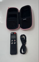 Load image into Gallery viewer, Portable Black Digital Voice Recorder Model L87 In Pink Case Not Tested
