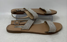Load image into Gallery viewer, Steve Madden Womens Marisa Beige Rhinestone Studded Slingback Sandals Size 8.5M
