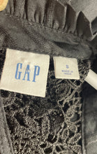 Load image into Gallery viewer, Gap Womens Black Lace Crochet Mock Neck Long Sleeve Blouse Top Size Small
