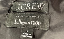 Load image into Gallery viewer, J. Crew Womens Black Tollegno 1900 Sleeveless Crew Neck Sheath Dress Size 2
