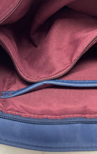 Load image into Gallery viewer, Giani Bernini Womens Blue Inner Pocket Adjustable Strap East West Crossbody Bag
