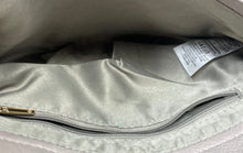 Load image into Gallery viewer, Gussaci Womens Brown Gray Embossed Floral Faux Leather Zip Top Crossbody Purse
