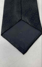 Load image into Gallery viewer, Pierre Cardin Mens Black Geometric Print Adjustable Long Designer Tie
