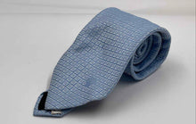 Load image into Gallery viewer, Versace Mens Blue Printed Keeper Loop Adjustable Pointed Tie
