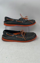 Load image into Gallery viewer, Sperry Top-Sider Mens Orange Black Leather Moc Toe Lace-Up Boat Shoes Size 10M
