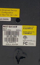 Load image into Gallery viewer, Netgear B90-755025-15 Black Ethernet ADSL2 Plus Networking Router Not Tested
