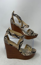 Load image into Gallery viewer, Michael Kors Womens Carmen Brown Black Animal Print Platform Sandals Size 7.5 M
