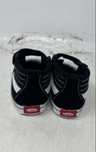 Load image into Gallery viewer, Vans Kids Sk8-Hi Crib White Black Hook And Loop Low Top Sneaker Shoes Size 3
