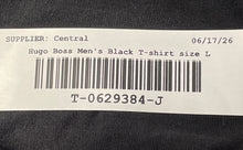 Load image into Gallery viewer, Hugo Boss Mens Black Cotton Short Sleeve Crew Neck Pullover T-Shirt Size L
