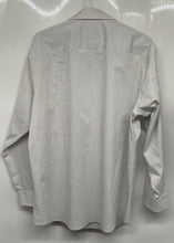 Load image into Gallery viewer, Calvin Klein Mens White Check Wrinkle Free Fresh Dress Shirt Size L 16-16.5
