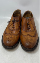Load image into Gallery viewer, Guellila Vero Cuoio Mens Brown Leather Lace-Up Brogues Dress Shoes Size 45

