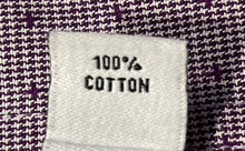 Load image into Gallery viewer, Calvin Klein Mens Purple Houndstooth Print Slim Fit Long Sleeve Dress Shirt Sz M
