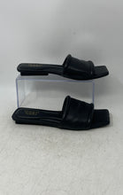 Load image into Gallery viewer, Franco Sarto Womens Caven Black Leather Square Toe Slip-On Slide Sandals Size 9M
