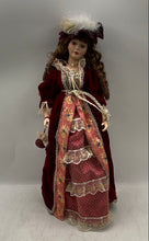 Load image into Gallery viewer, Victorian Style Curly Hair Porcelain Doll Collectible By Pamela Phillips
