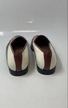 Load image into Gallery viewer, Stacy Adams Mens Brown White Leather Slip-On Wingtip Loafer Shoes Size 8.5
